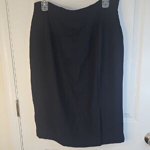 Evan Picone Classic Black Pencil Skirt